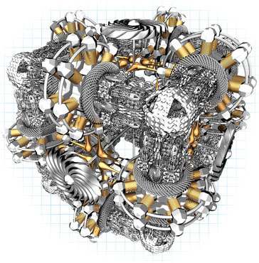 Cubotica sketch image made with XenoDream