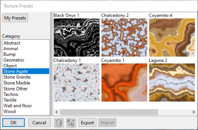 3D Texture presets